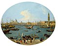 Venedig, von der Riva degli Schiavoni aus gesehen (Veneţia, văzută de la Riva degli Schiavoni), de Canaletto, 1730/1740