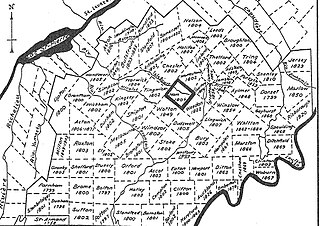 <span class="mw-page-title-main">Township (Quebec)</span> Cadastral division in Quebec, Canada