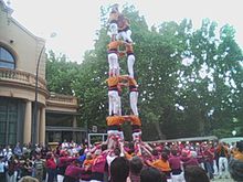 Acrobatic formation at the 2005 gathering Castellers a l'Aplec del Caragol.jpg