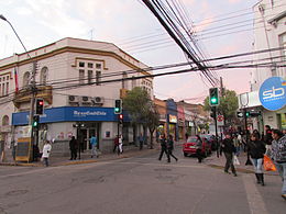 Centro histórico de Los Andes - Calle Maipú esquina de Esmeralda 01.JPG