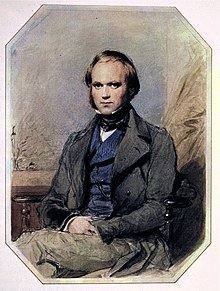 Charles Darwin auf einem Aquarell von George Richmond (1809–1896) aus dem Jahr 1840