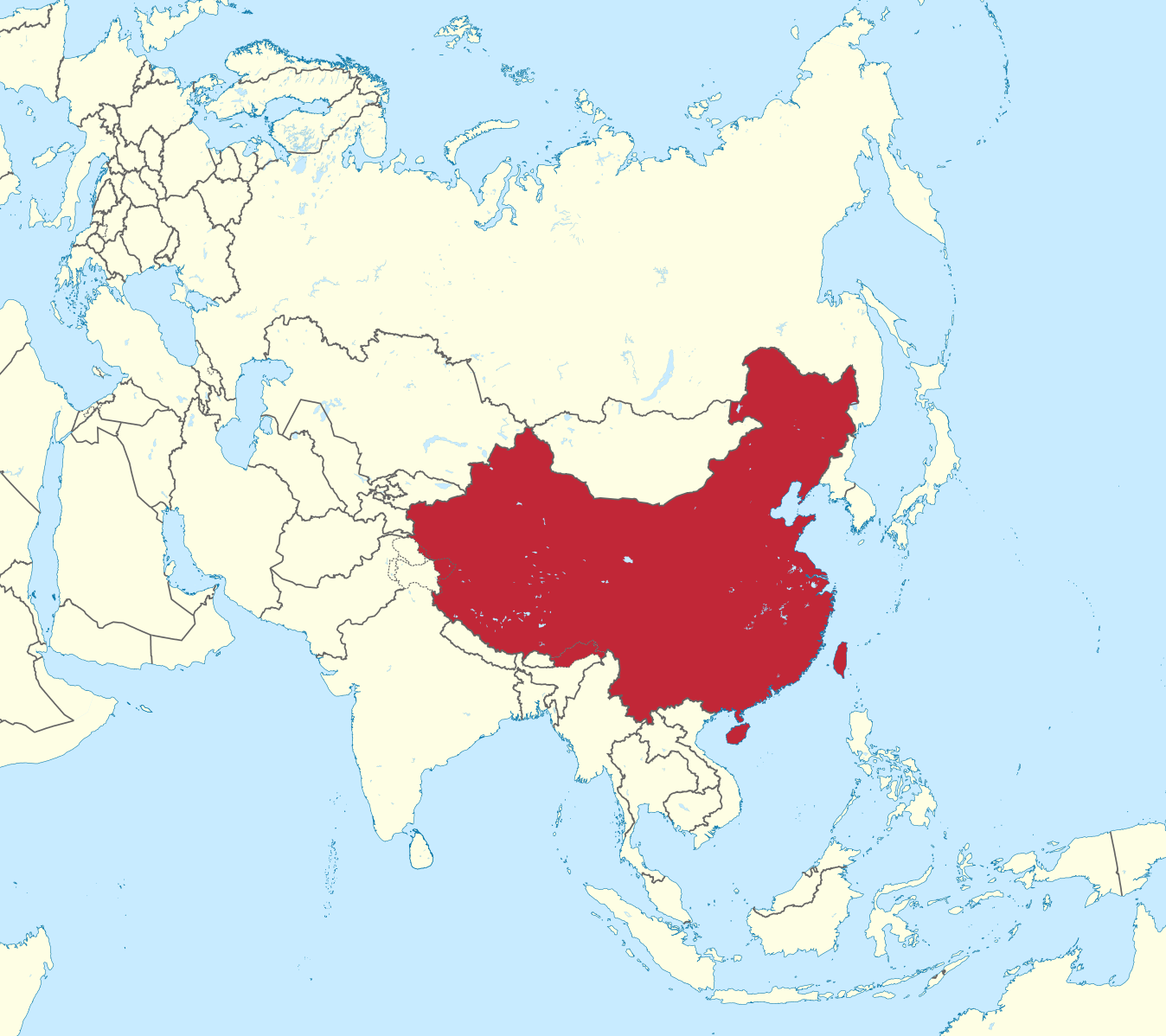 граница россии и китая на карте