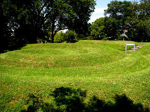 The spiral at the of The Serpent Mound