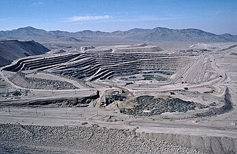 Une partie de la mine de Chuquicamata