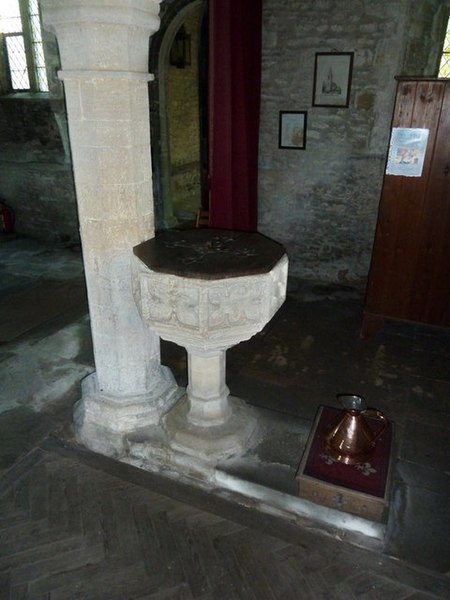 File:Church of St Remigius, Water Newton. Font - geograph.org.uk - 3057199.jpg