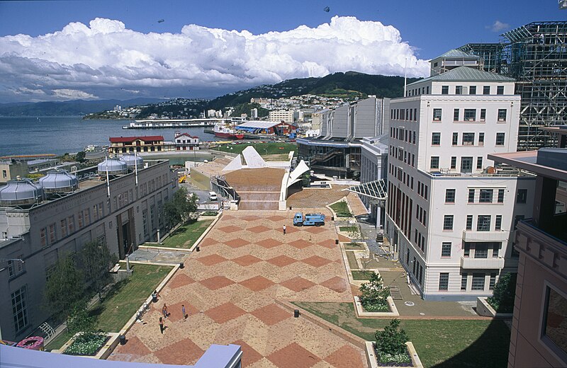 File:Civic Centre nearing completion, 1990.jpg