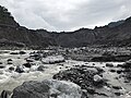 Orilla del río Coca en el socavón de San Luis