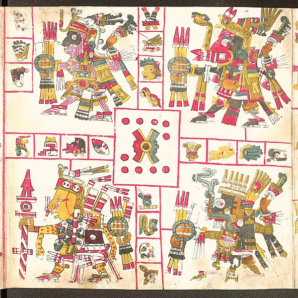 Depiction of Patterns of War, Tláloc (bottom right)