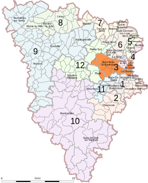 A választókerület térképe