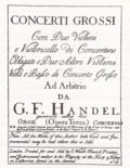 Vignette pour Concertos grossos, op. 3 de Haendel