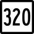 Route 320-Markierung