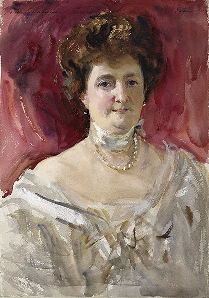 Consuelo Montagu, Duchess of Manchester, wife of the 8th Duke. By John Singer Sargent.