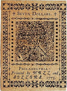 Continental Currency $7 banknote reverse (May 10, 1775).jpg