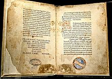 Corpus Hermeticum: first Latin edition, by Marsilio Ficino, 1471 CE. Corpus Hermeticum.jpg