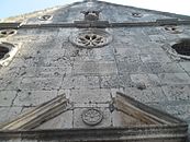 A Szent Ciprián és Jusztin templom homlokzata