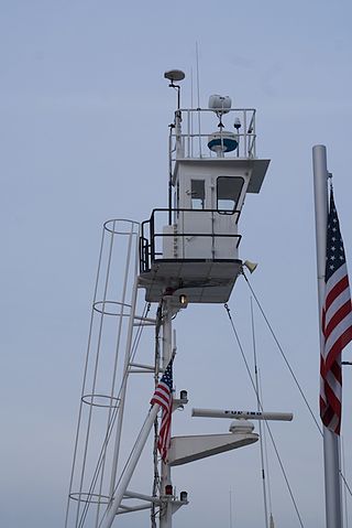 <span class="mw-page-title-main">Crow's nest</span> Structure in the upper part of the main mast of a ship, used as a lookout point