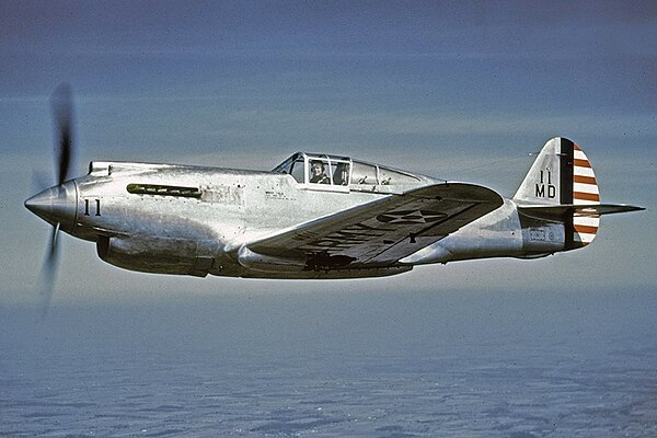 Curtiss XP-40 "11" used for test purposes by the Materiel Division of the U.S. Army Air Corps