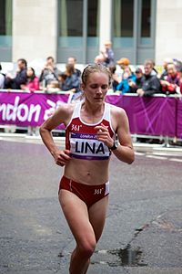 Dace Lina in women's marathon. Dace Lina.jpg