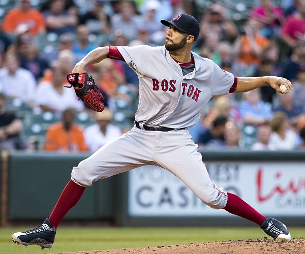 Price with the Boston Red Sox in 2016