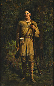 Davy Crockett by William Henry Huddle, 1889. Davy Crockett by William Henry Huddle, 1889.jpg