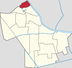 Location in Hexi District