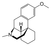 Estrutura química de Dextrometorfano