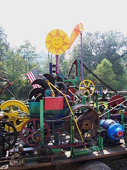 Colorful array of machines on Gunderson Do-All Machine Do-All Machine right side.JPG