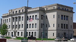 Dodge County, Nebraska courthouse from NE 1.JPG