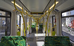 E-class Melbourne tram interior, 2013.JPG