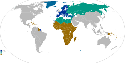 The EU, related countries (EFTA countries + potential and recognized candidates), ENP countries, and ACP countries. EUFA.png