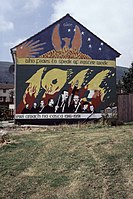 Mural in Belfast depicting the Easter Rising of 1916