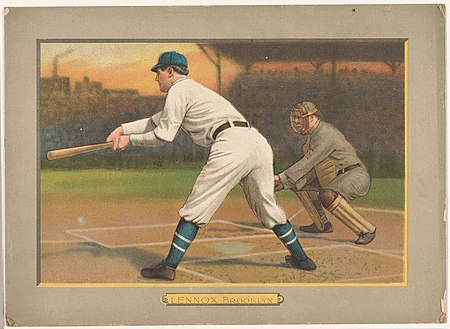Ed Lennox, Brooklyn Superbas, baseball card portrait LCCN2007685605.jpg