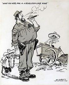 Valtmani karikatuur Fidel Castrot, mis sai 1962 Pulitzer preemia.