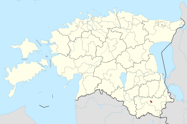 Kart over Võru kommune