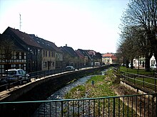 Die Zorge und die Große Uferstraße in Ellrich