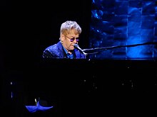 John performing at Radio City Music Hall during the Hillary Clinton 2016 presidential campaign