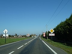 Въезд в Данген