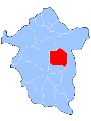 Enugu East (червено) в Enugu State (синьо)