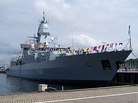 A German  Sachsen-class frigate (2006)