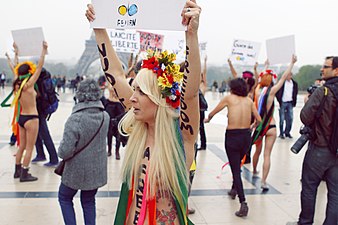 Manifestation des Femen en 2012.