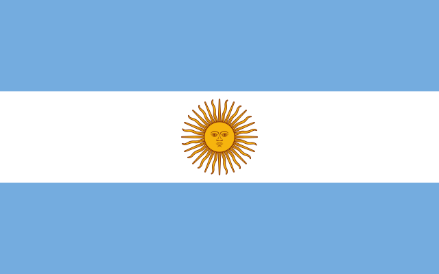 Description de l'image Flag of Argentina.svg.
