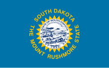 The Flag of the State of South Dakota Flag of South Dakota.svg