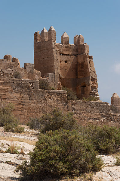 File:Fortification tower, Almeria, Spain.jpg