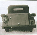 GAZ-VM con carrocería "phaeton", vista trasera.  Buena vista del maletero.