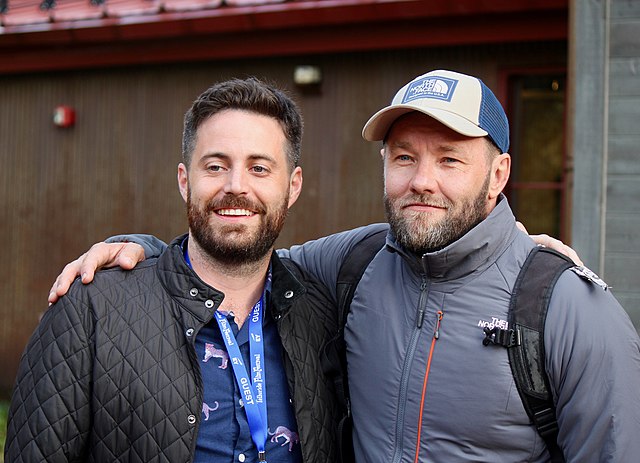 Garrard Conley and Joel Edgerton at the Telluride Film Festival