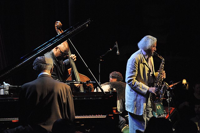 Bartz playing with McCoy Tyner at Jazz Alley, Seattle, in 2012