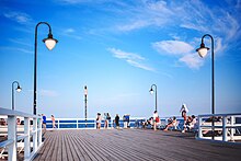 Gdynia's main boardwalk in Orlowo Gdynia Orlowo Pier (24217249262).jpg