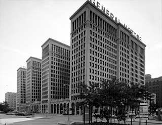 Cadillac Place high-rise office complex in the New Center area of Detroit, Michigan
