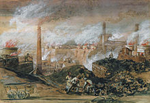 Dowlais Ironworks (1840) by George Childs (1798-1875) George Childs Dowlais Ironworks 1840.jpg
