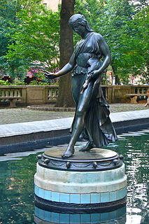 Duck Girl is a bronze sculpture by Paul Manship. It is located in Rittenhouse Square near 18th Street and Walnut Street in Philadelphia, Pennsylvania.